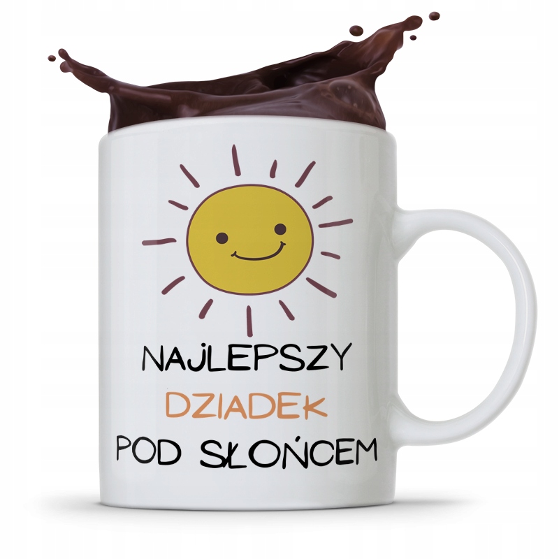 Kubek Prezent Dzień Dziadka Najlepszy Dziadek Z Nadrukiem Ze Zdjęciem