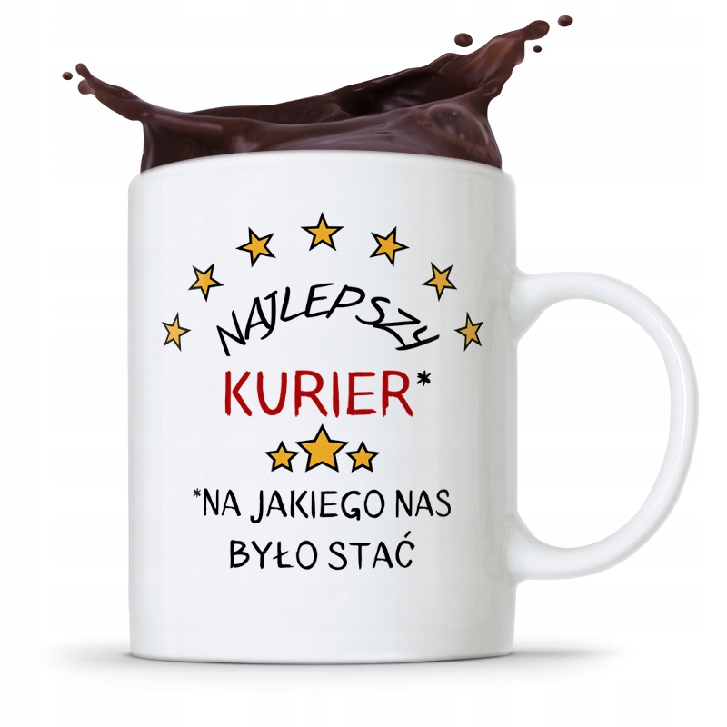 Kubek Prezent Dla Kuriera Najlepszy Kurier Prezent Z Nadrukiem Ze Zdjęciem