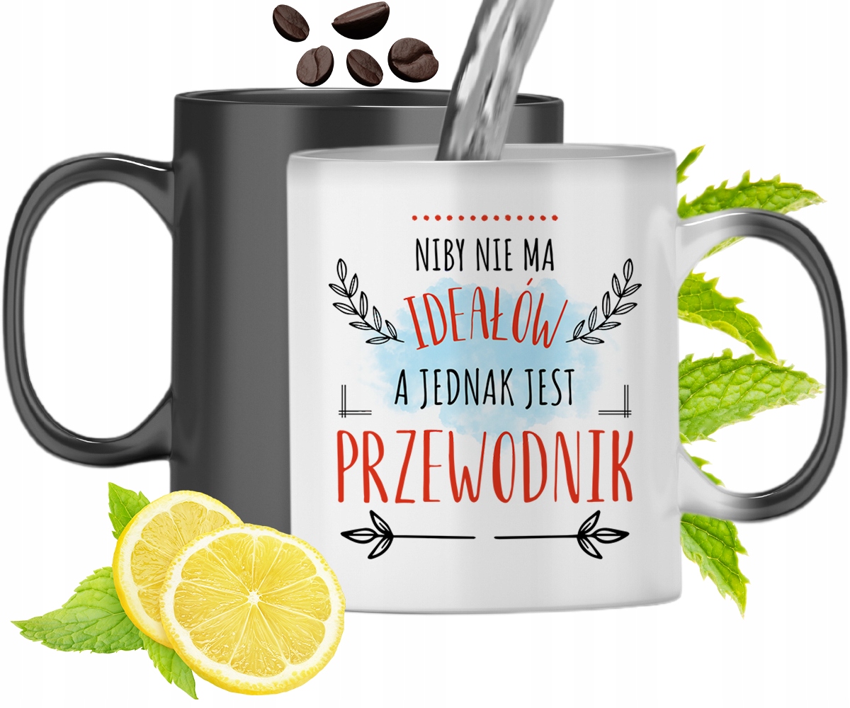 Kubek Magiczny Dla Przewodnika Zmieniający Kolor Z Nadrukiem Ze Zdjęciem