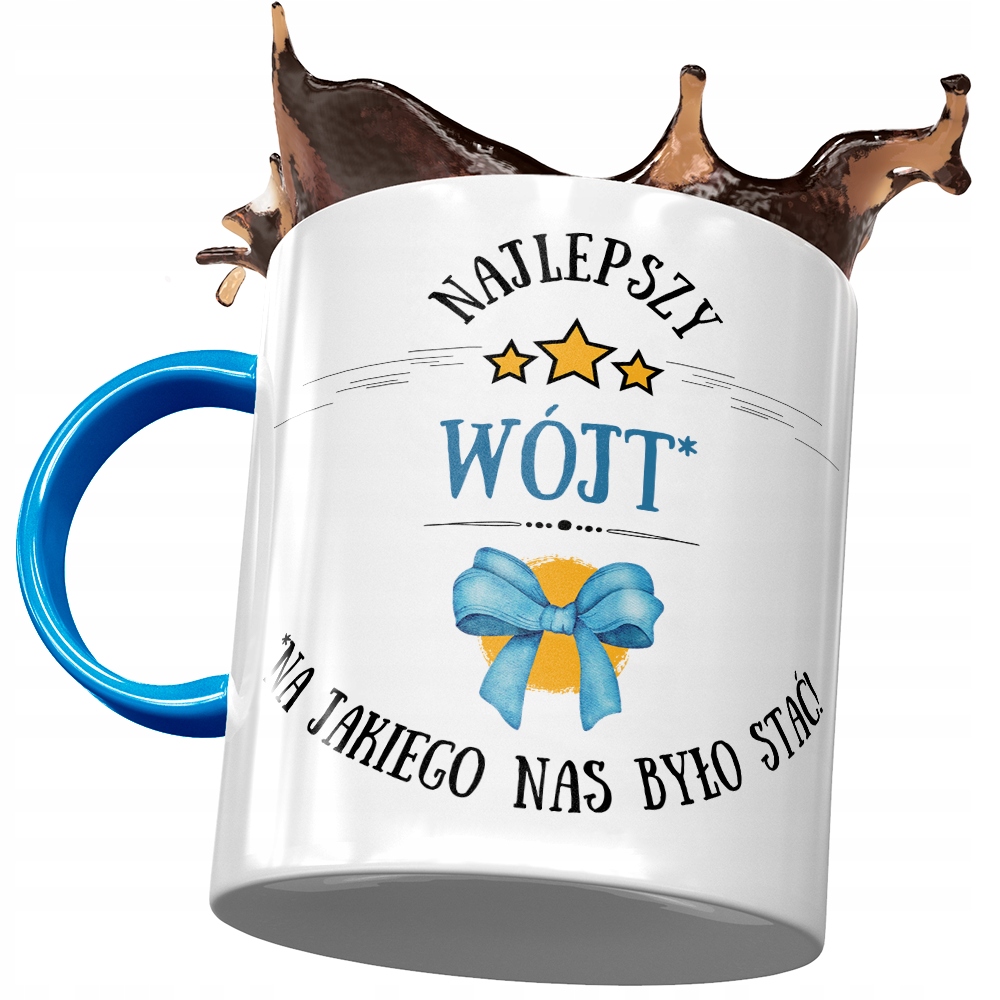 Kubek Błękitny Dla Wójta Najlepszy Wójt Prezent Z Nadrukiem Ze Zdjęciem
