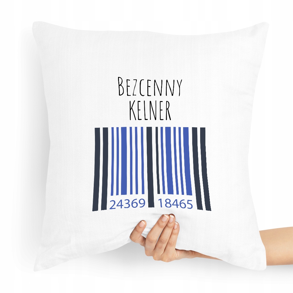 Poduszka Prezent Dla Kelnera Bezcenny Kelner Z Nadrukiem Ze Zdjęciem