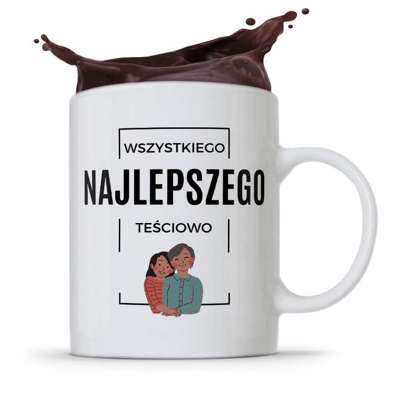 Kubek Prezent Dla Teściowej Najlepszego Prezent Z Nadrukiem Ze Zdjęciem