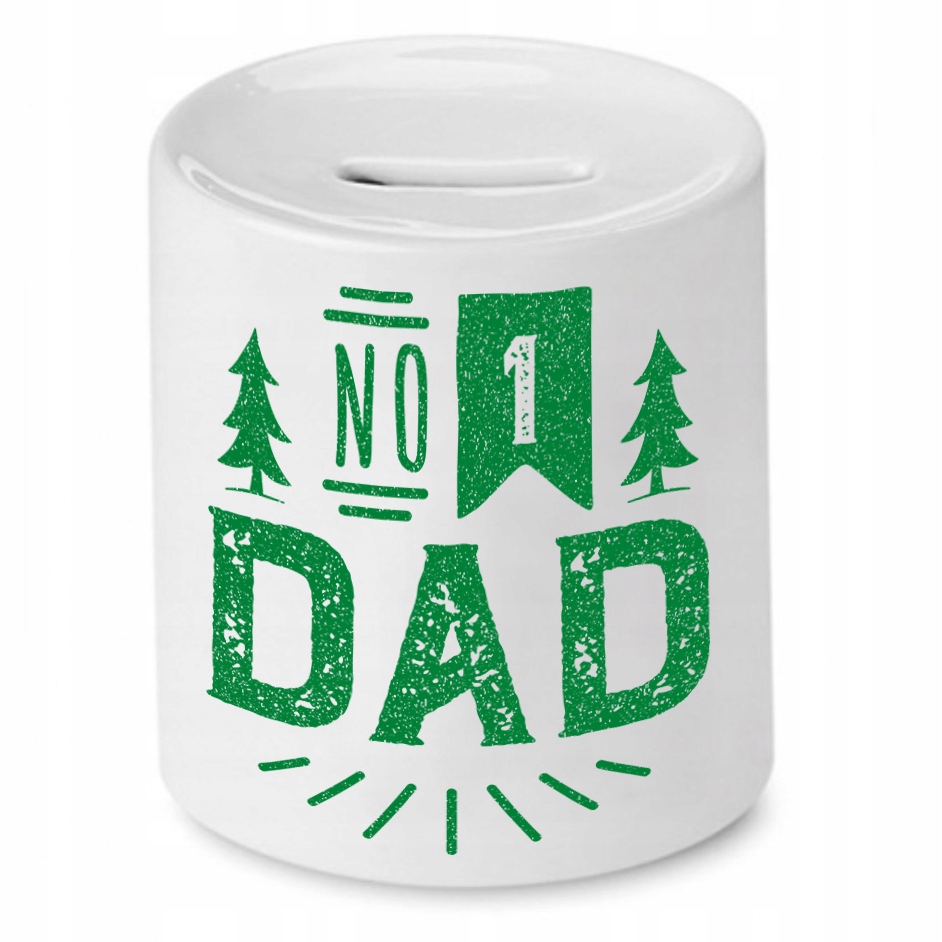 Skarbonka Dla Taty Nomber #1 Dad Prezent Z Nadrukiem Ze Zdjęciem