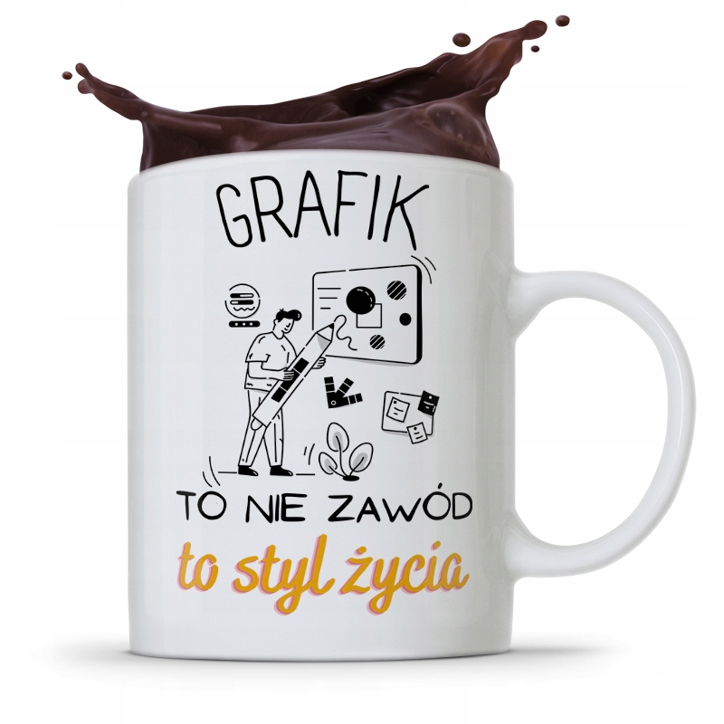Kubek Prezent Dla Grafika Nie Zawód To Styl Życia Z Nadrukiem Ze Zdjęciem
