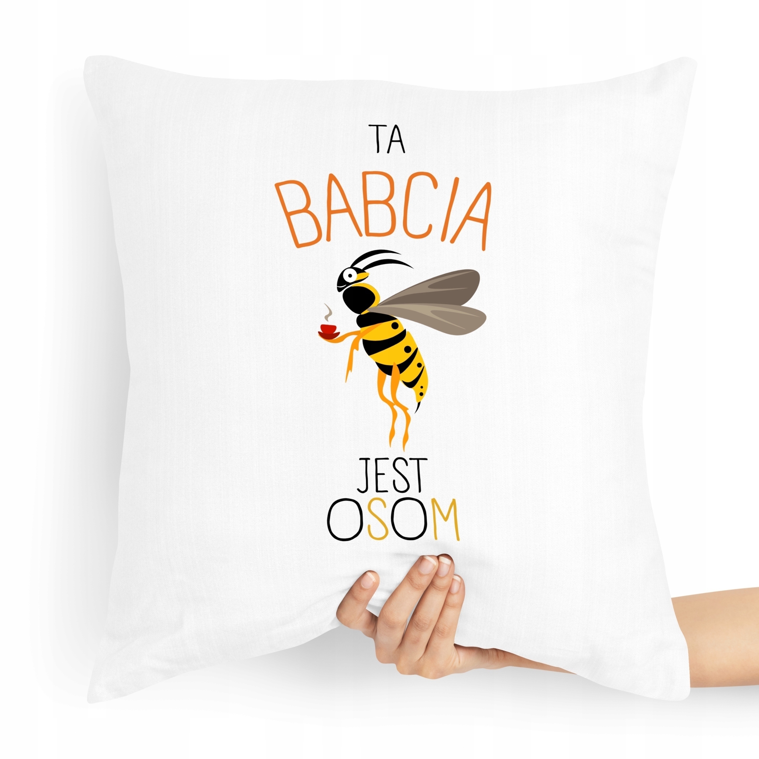 Poduszka Prezent Na Dzień Babci Babcia Jest Osom Z Nadrukiem Ze Zdjęciem