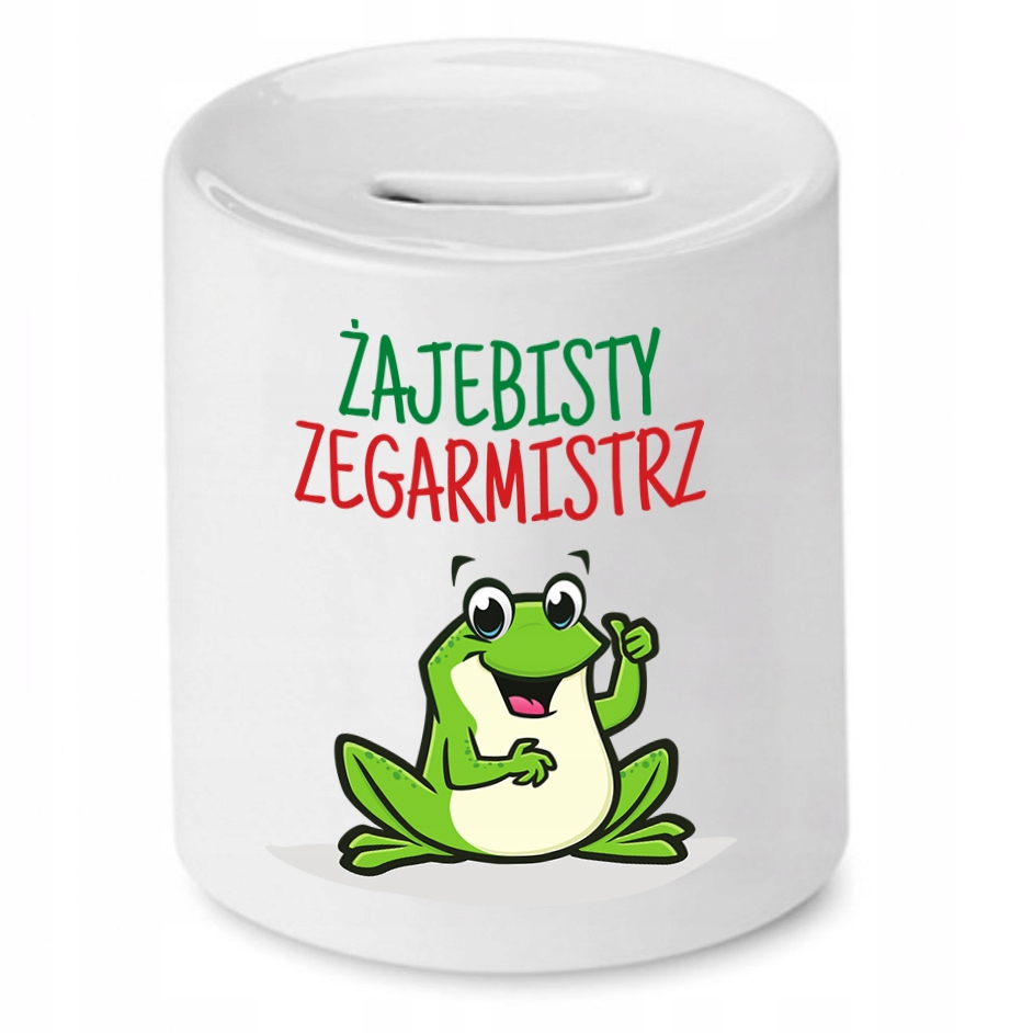 Skarbonka Dla Zegarmistrza Żajebisty Zegarmistrz Z Nadrukiem Ze Zdjęciem