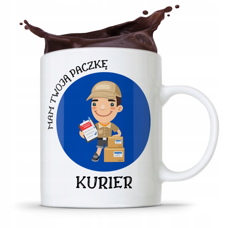Kubek Prezent Dla Kuriera Mam Twoją Paczkę Prezent Z Nadrukiem Ze Zdjęciem