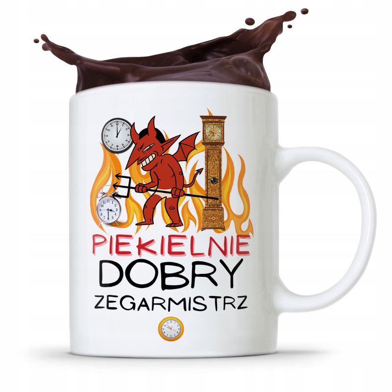 Kubek Prezent Zegarmistrza Piekielnie Dobry Z Nadrukiem Ze Zdjęciem