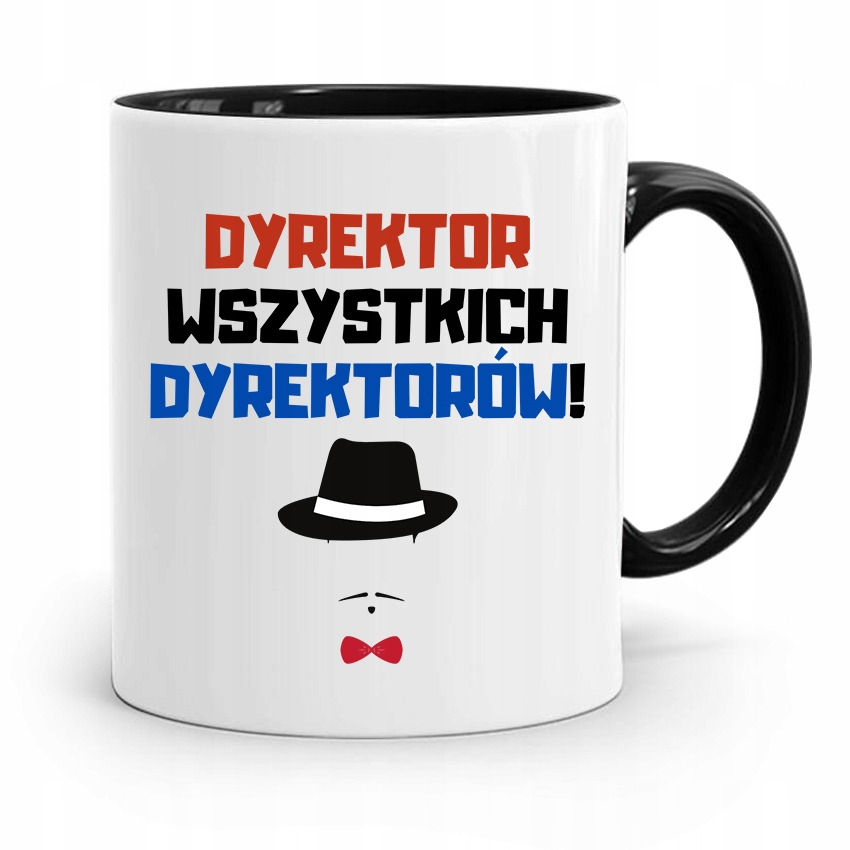 Dla Dyrektora Kubek Czarny Wszystkich Dyrektorów Z Nadrukiem Ze Zdjęciem