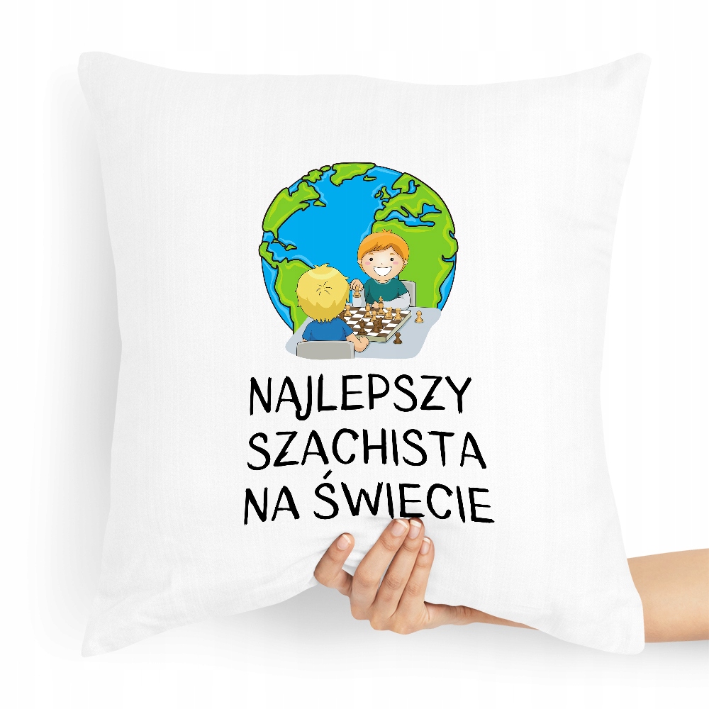 Poduszka Dla Szachisty Najlepszy Na Świecie Z Nadrukiem Ze Zdjęciem