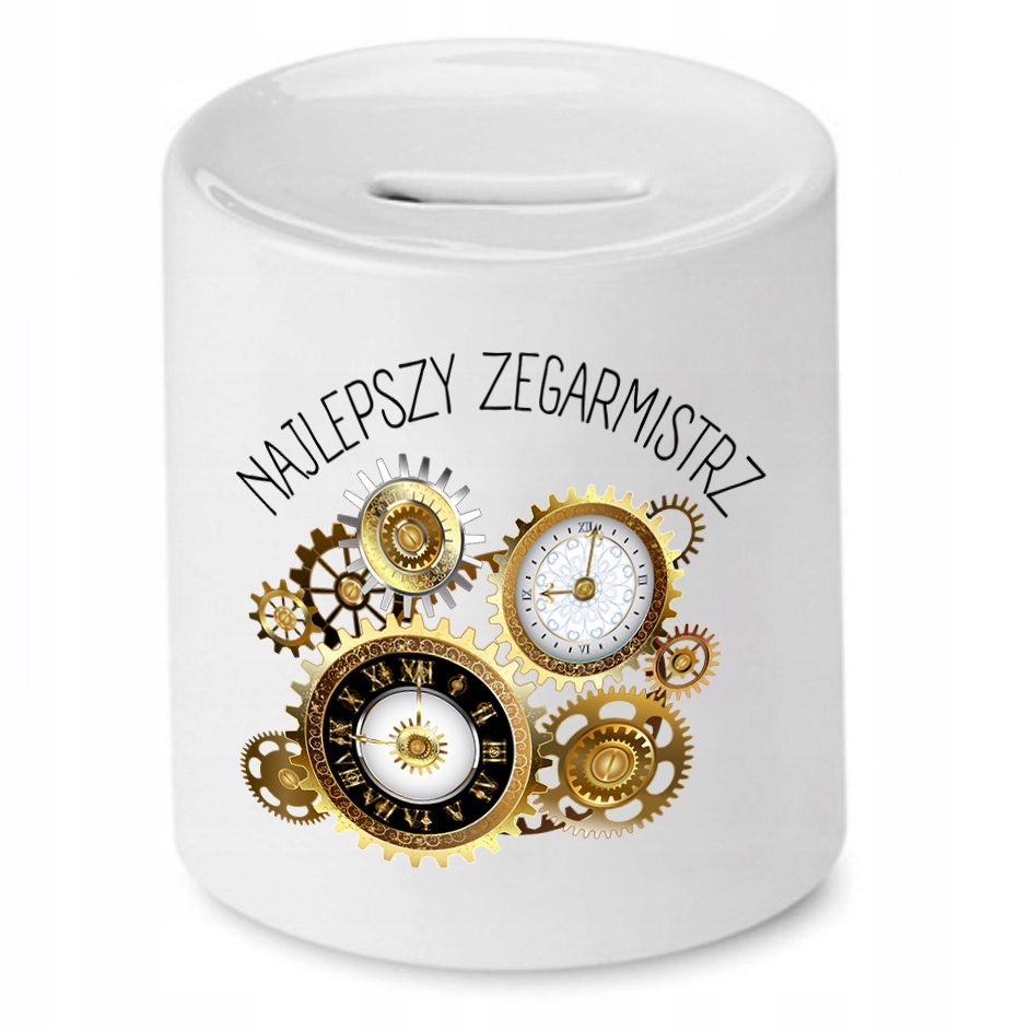 Skarbonka Dla Zegarmistrza Najlepszy Zegarmistrz Z Nadrukiem Ze Zdjęciem