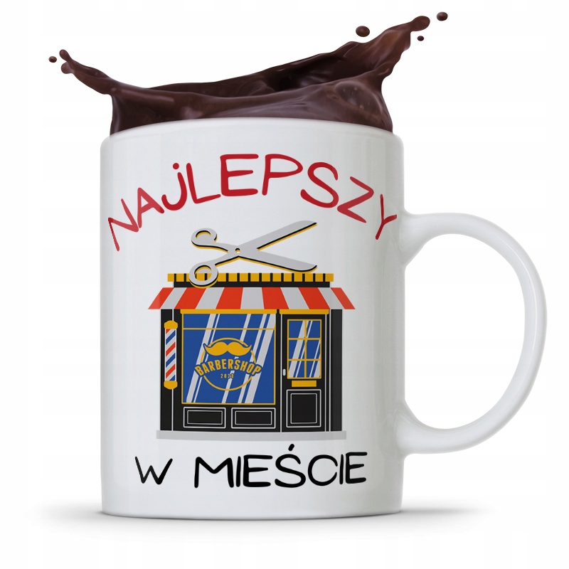 Kubek Fryzjera Fryzjerki Najlepszy W Mieście Z Nadrukiem Ze Zdjęciem