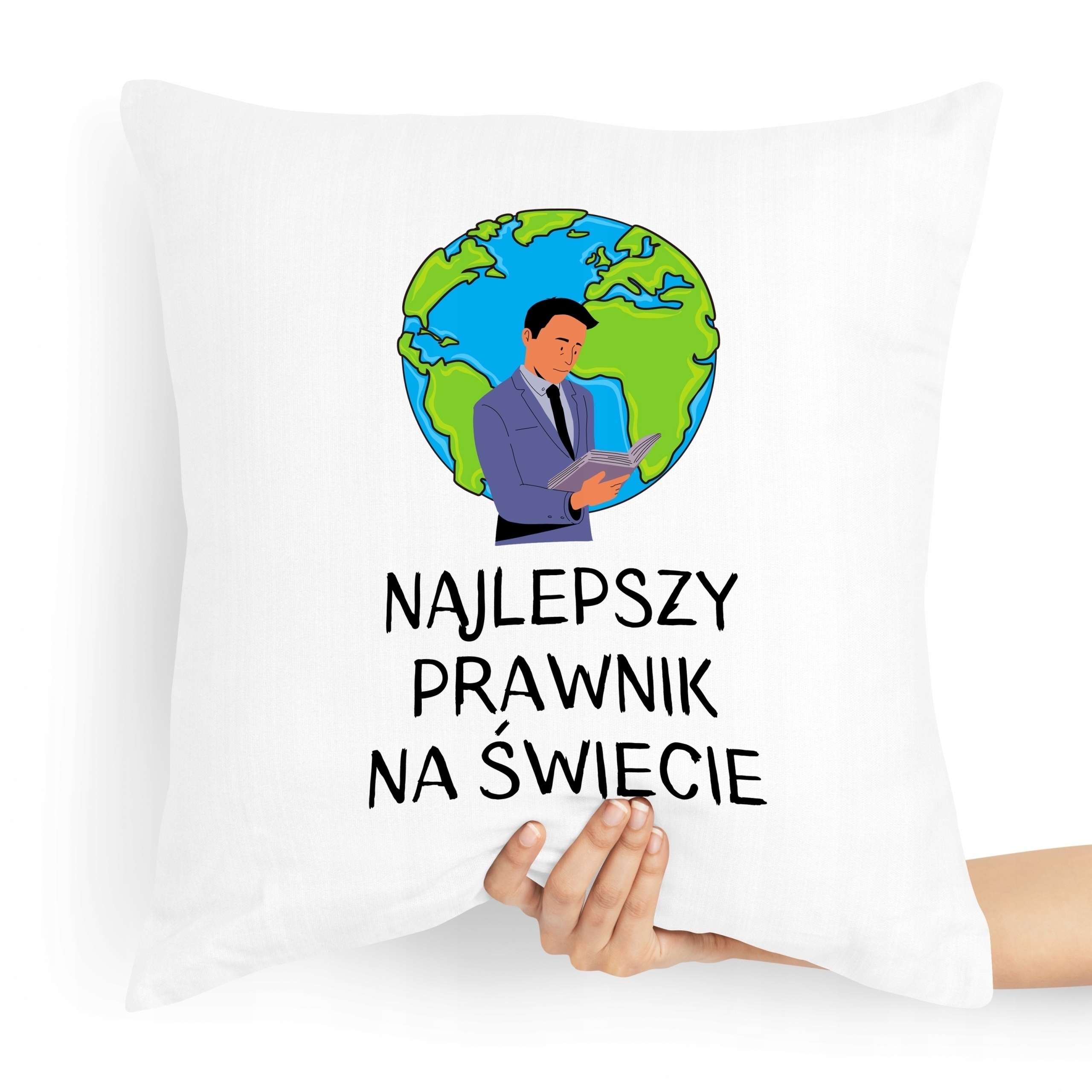 Poduszka Prezent Dla Prawnika Najlepszy Prawnik Z Nadrukiem Ze Zdjęciem