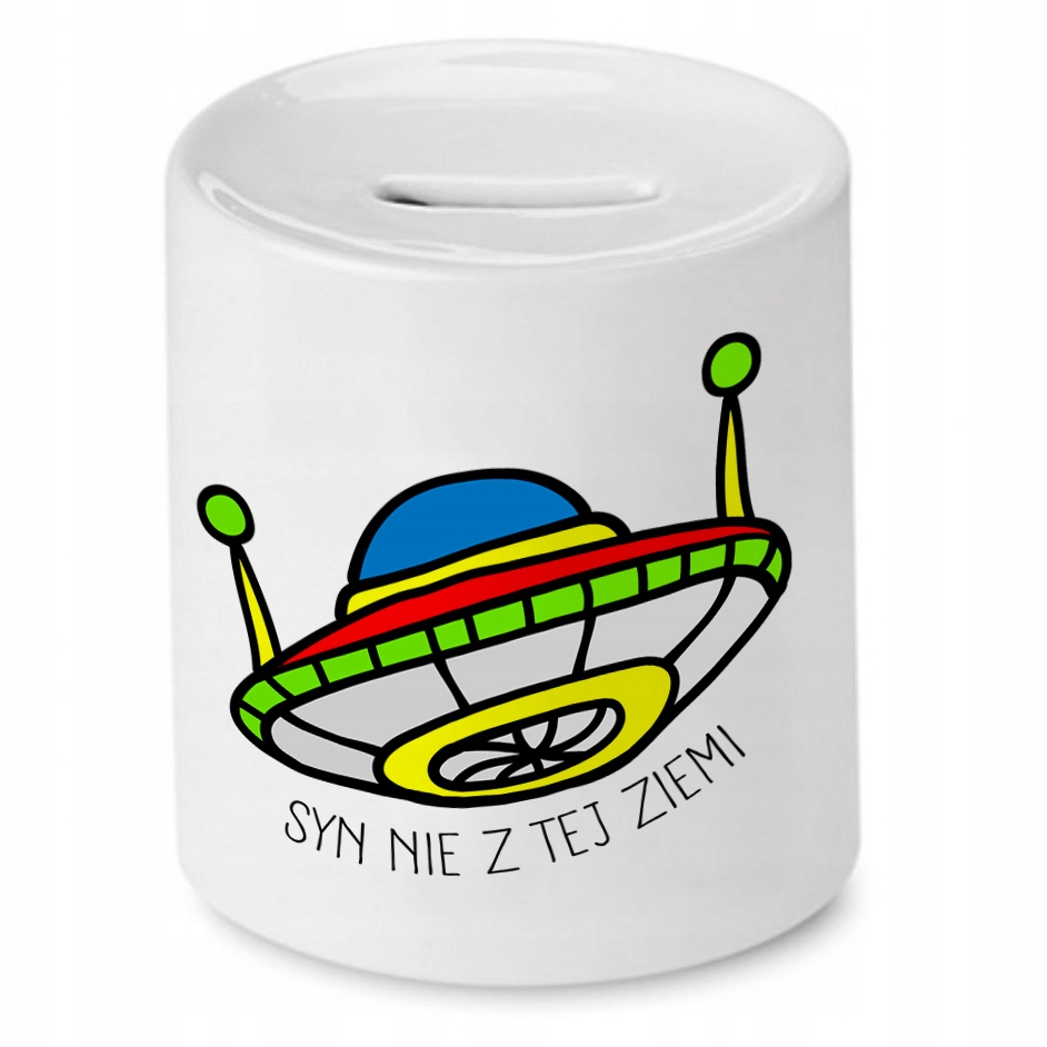 Skarbonka Dla Syna Syn Nie Z Tej Ziemi Prezent Z Nadrukiem Ze Zdjęciem