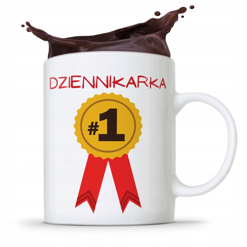 Kubek Dziennikarza Reportera Dziennikarka Nr Jeden Z Nadrukiem Ze Zdjęciem