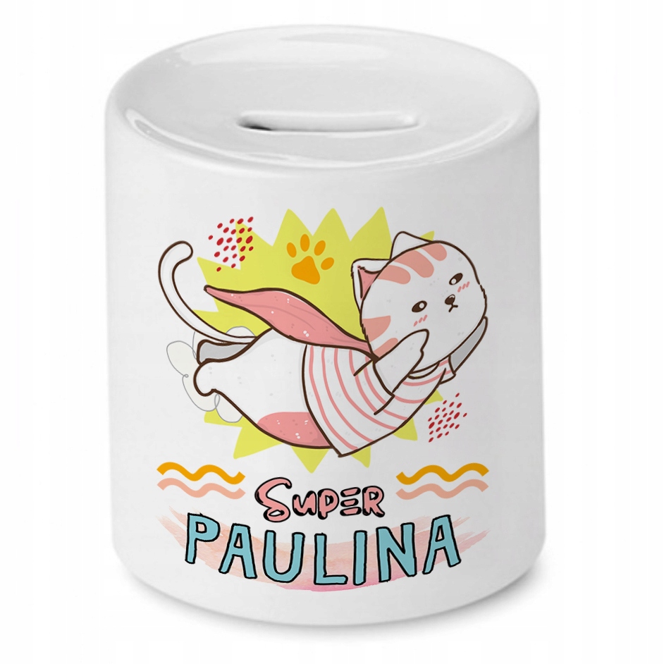 Skarbonka 330 Ml Dla Pauliny Córki Dziecka Z Nadrukiem Ze Zdjęciem