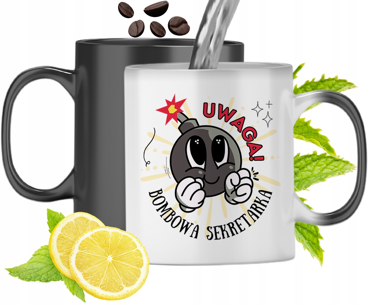 Dla Sekretarki Kubek Magiczny Na Urodziny Prezent Z Nadrukiem Ze Zdjęciem