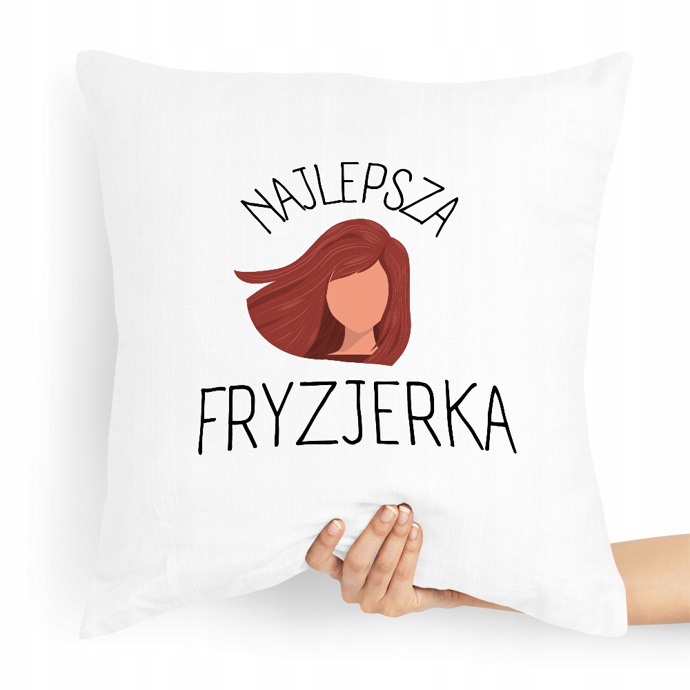 Poduszka Dla Fryzjera Najlepsza Fryzjerka Z Nadrukiem Ze Zdjęciem