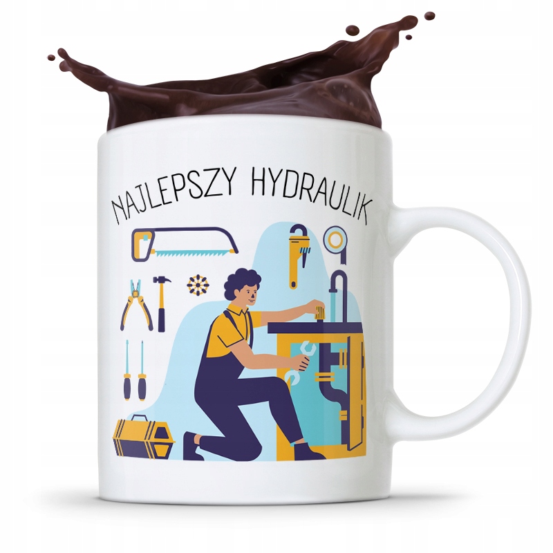 Kubek Prezent Dla Hydraulika Najlepszy Hydraulik Z Nadrukiem Ze Zdjęciem