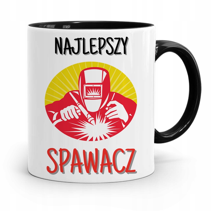Kubek Czarny Dla Spawacza Najlepszy Spawacz Z Nadrukiem Ze Zdjęciem