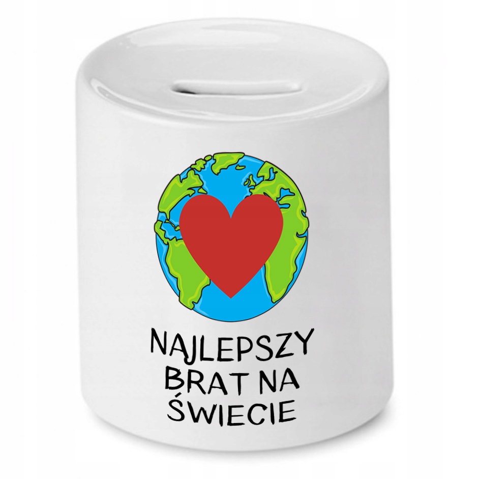 Skarbonka Dla Brata Najlepszy Na Świecie Prezent Z Nadrukiem Ze Zdjęciem