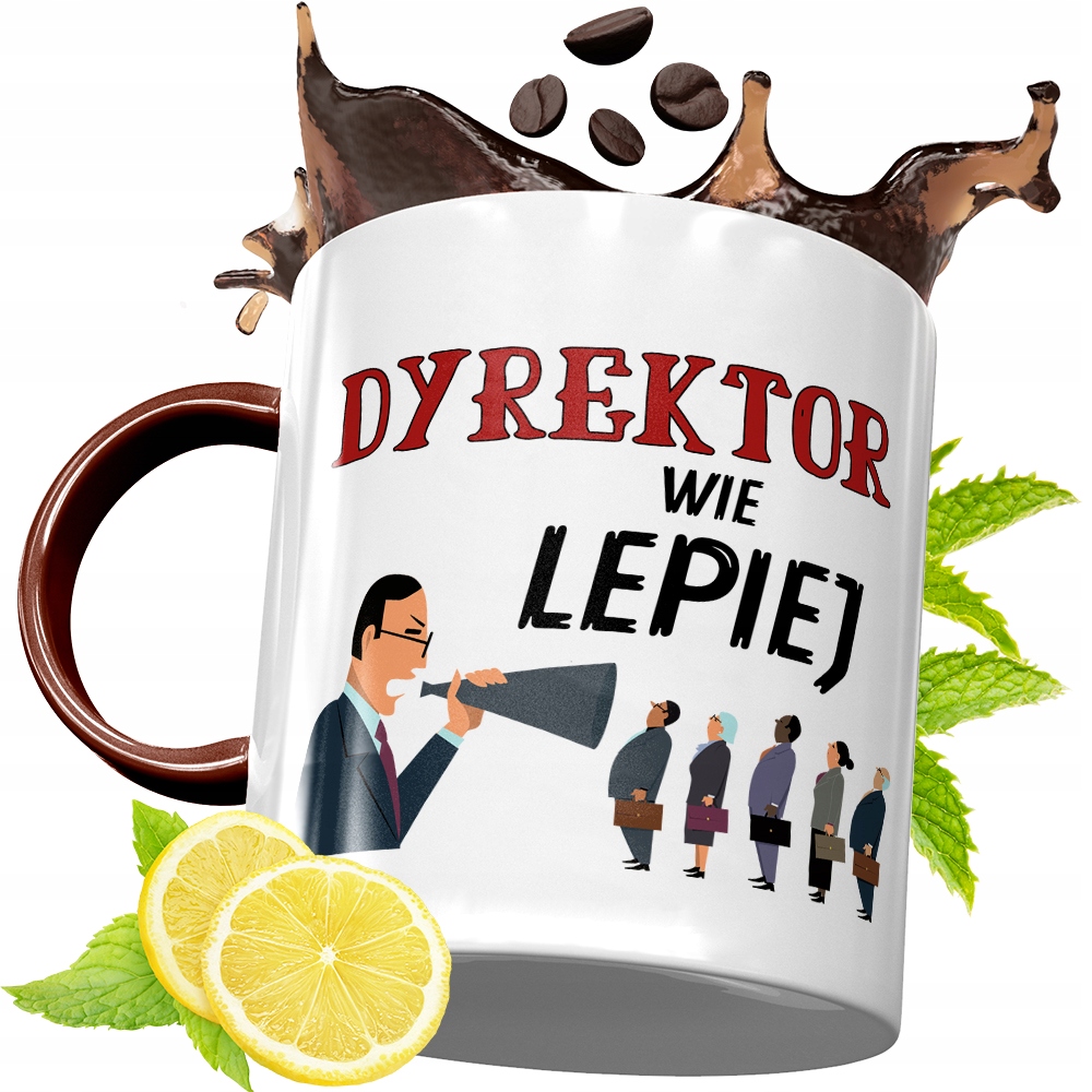 Kubek Bordowy Dla Dyrektora Na Urodziny Prezent Z Nadrukiem Ze Zdjęciem