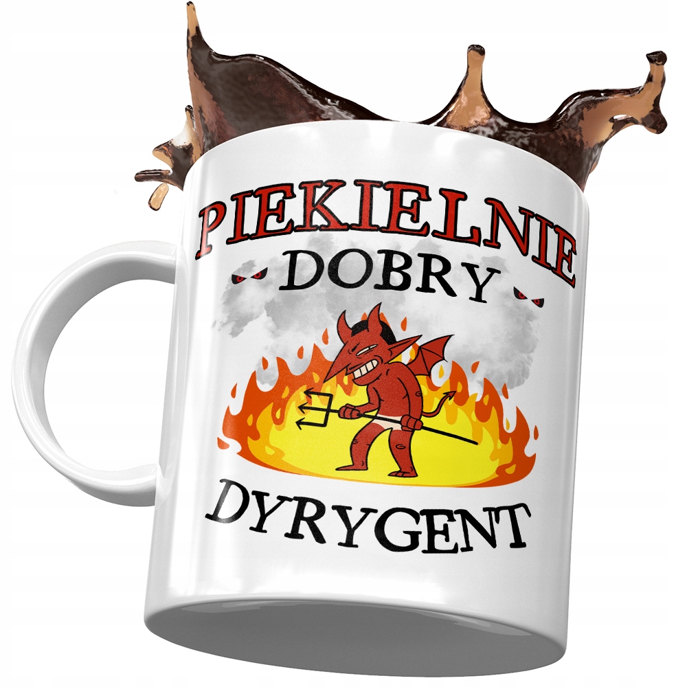 Kubek Dla Dyrygenta Piekielnie Dobry Dyrygent Z Nadrukiem Ze Zdjęciem