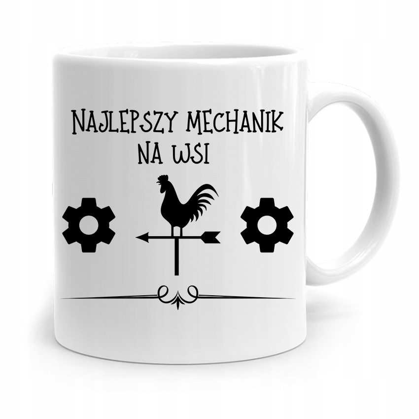 Kubek Prezent Dla Mechanika Najlepszy Na Wsi Z Nadrukiem Ze Zdjęciem