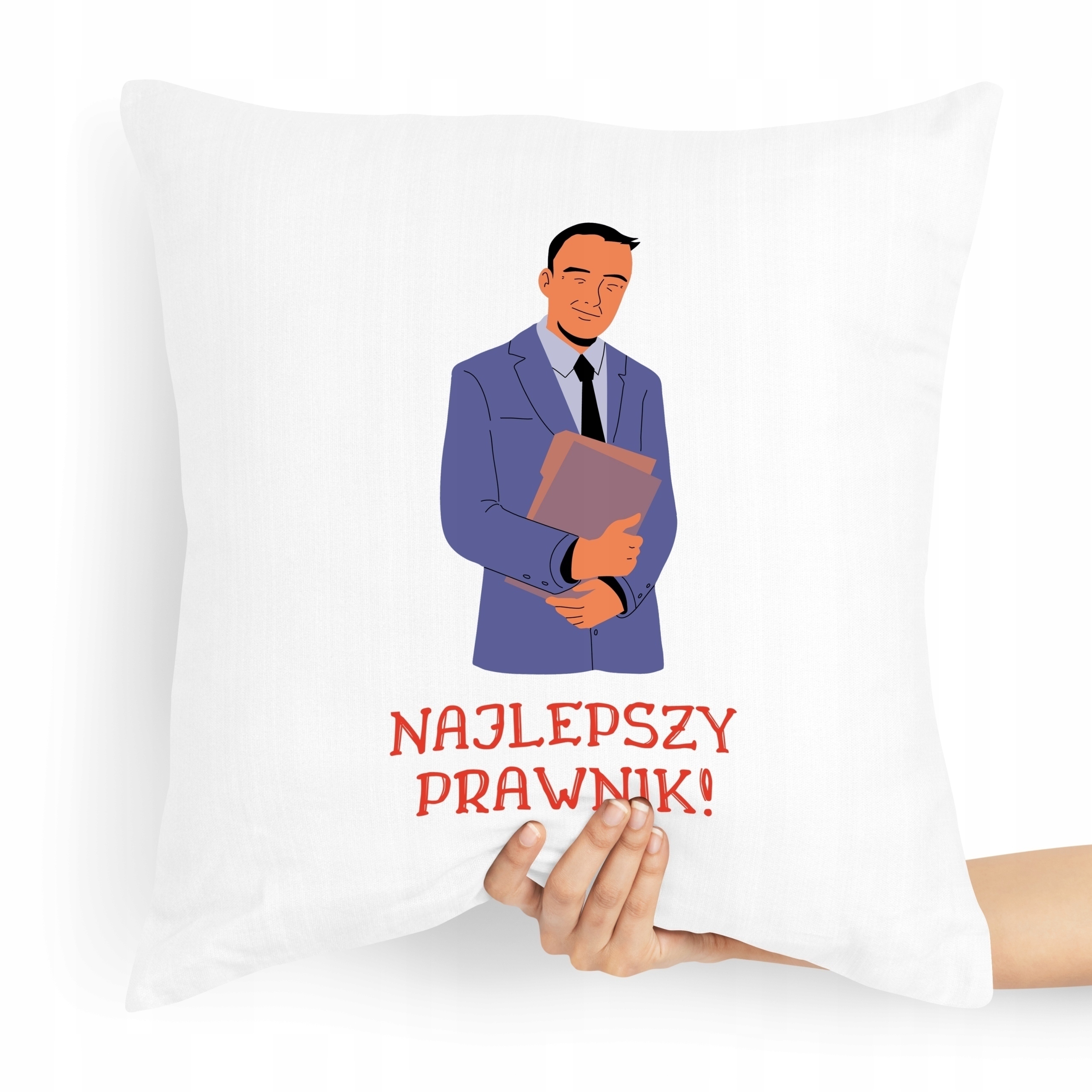 Poduszka Prezent Dla Prawnika Najlepszy Prawnik Z Nadrukiem Ze Zdjęciem