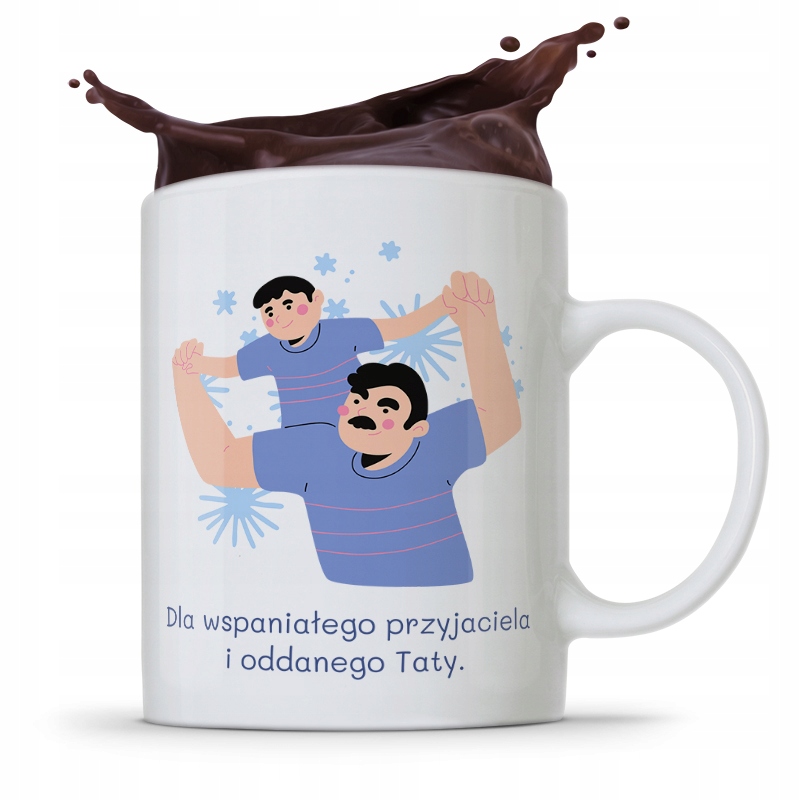 Kubek Na Dzień Ojca Dla Taty Oddanego Taty Prezent Z Nadrukiem Ze Zdjęciem