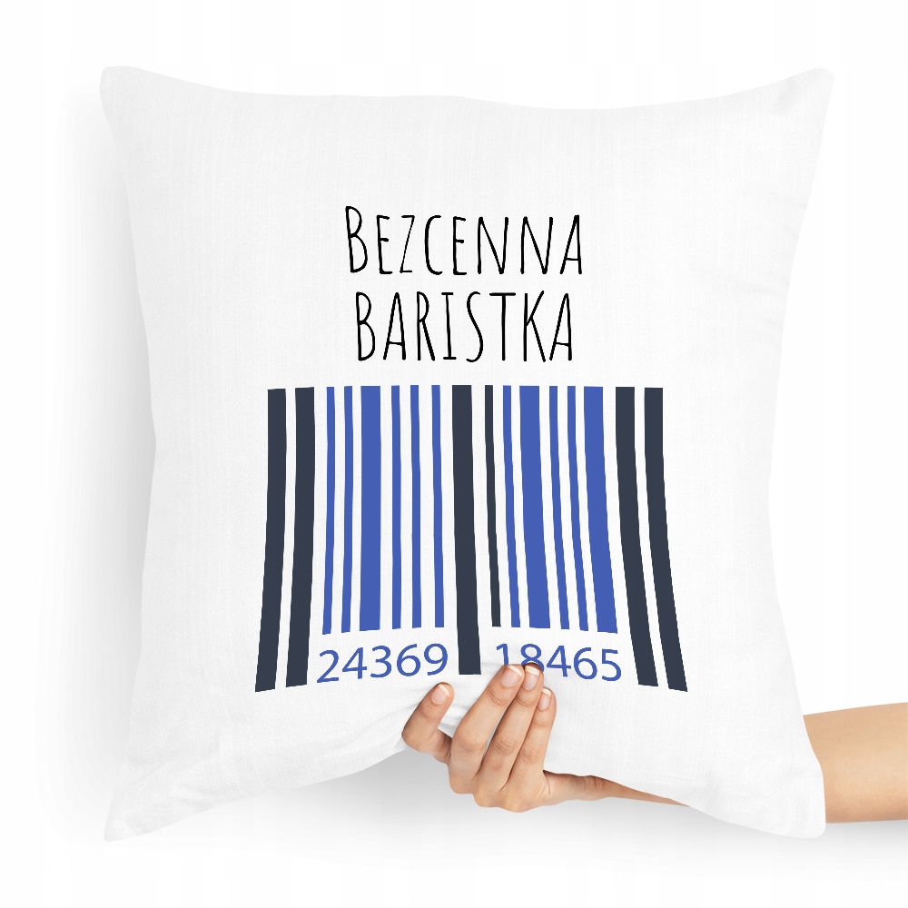 Prezent Poduszka Dla Baristy Bezcenna Baristka Z Nadrukiem Ze Zdjęciem