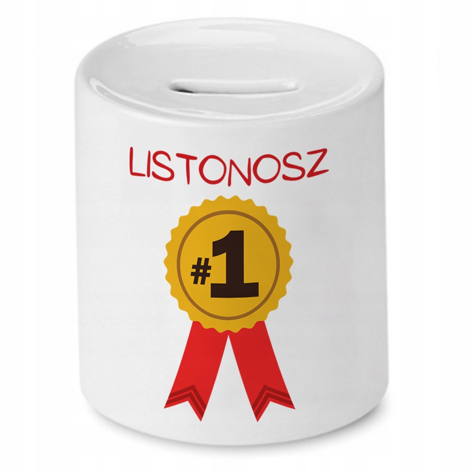 Skarbonka Dla Listonosza Listonosz Numer Jeden Z Nadrukiem Ze Zdjęciem