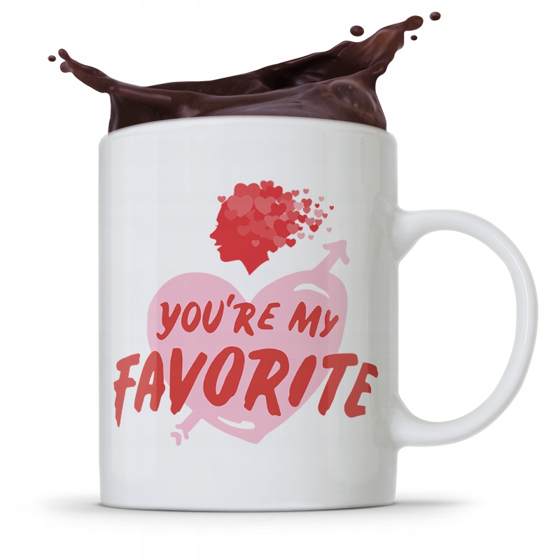 Kubek Prezent Na Walentynki You're My Favorite Z Nadrukiem Ze Zdjęciem