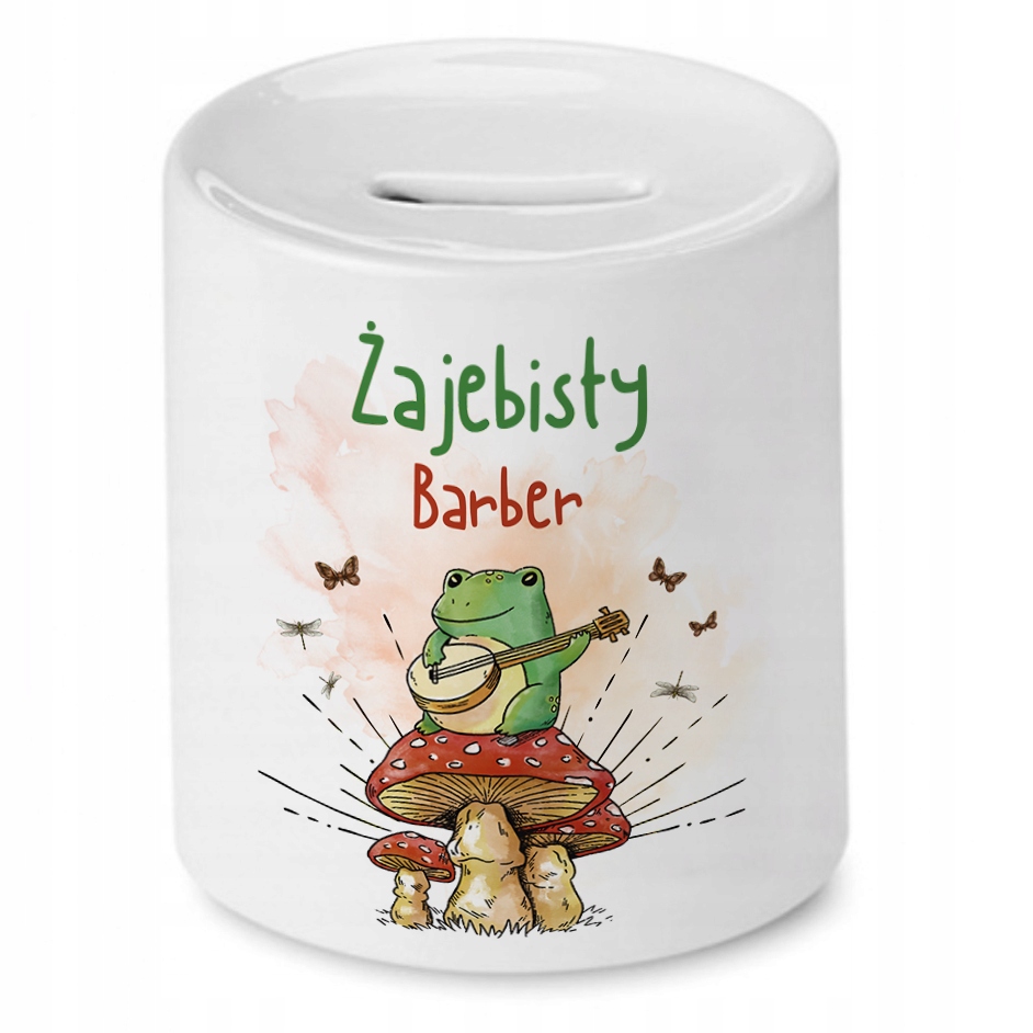 Skarbonka Dla Barbera Idealny Imieniny Prezent Z Nadrukiem Ze Zdjęciem