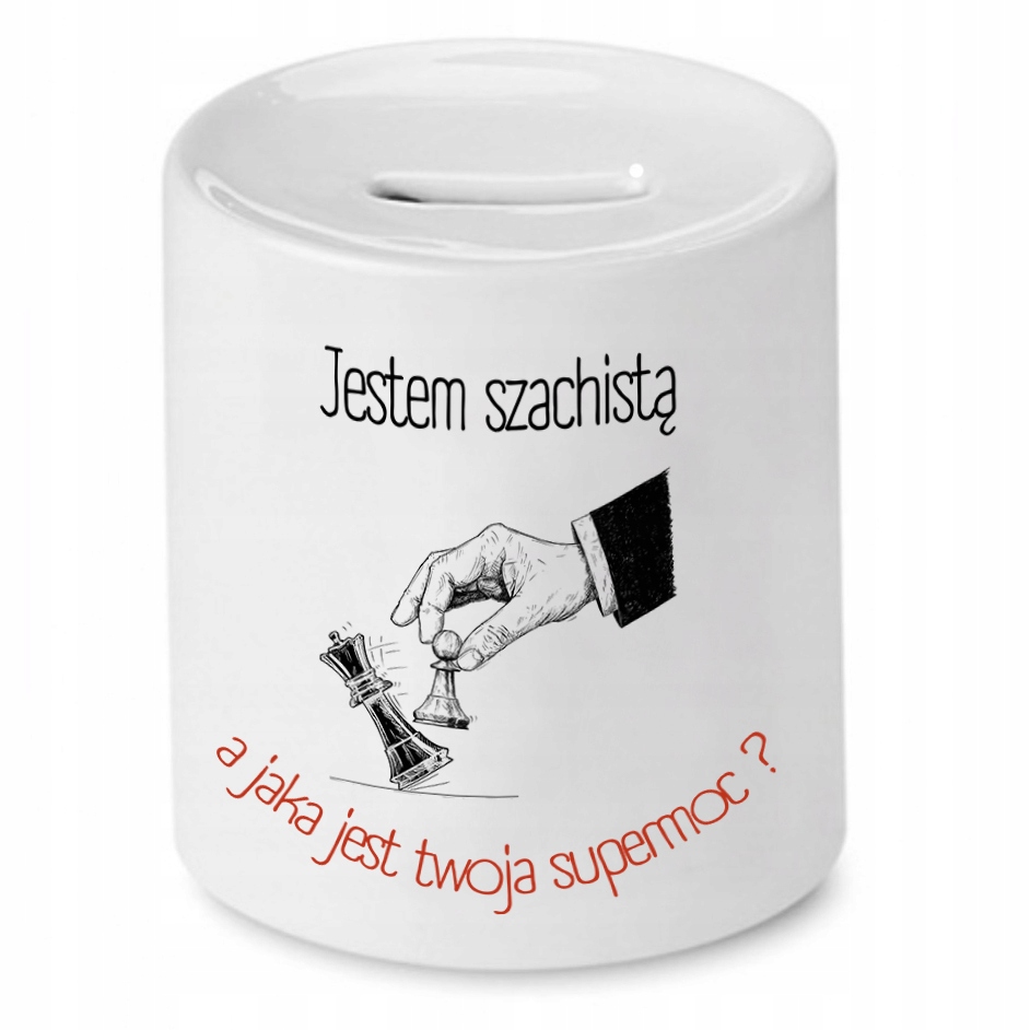 Dla Szachisty Skarbonka Jestem Szachistą Z Nadrukiem Ze Zdjęciem
