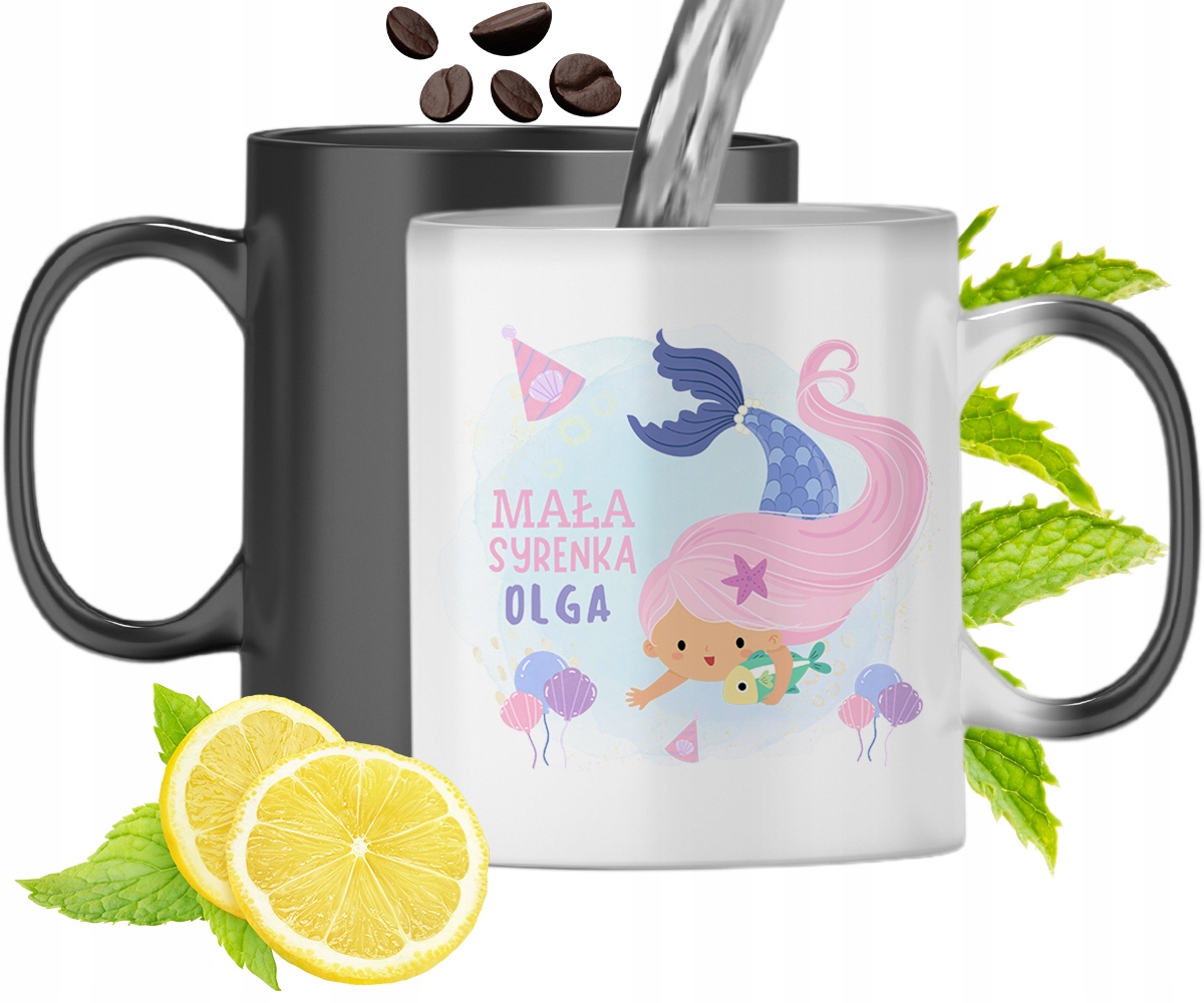 Dla Olgi Kubek Magiczny Córki Dziecka Prezent Z Nadrukiem Ze Zdjęciem