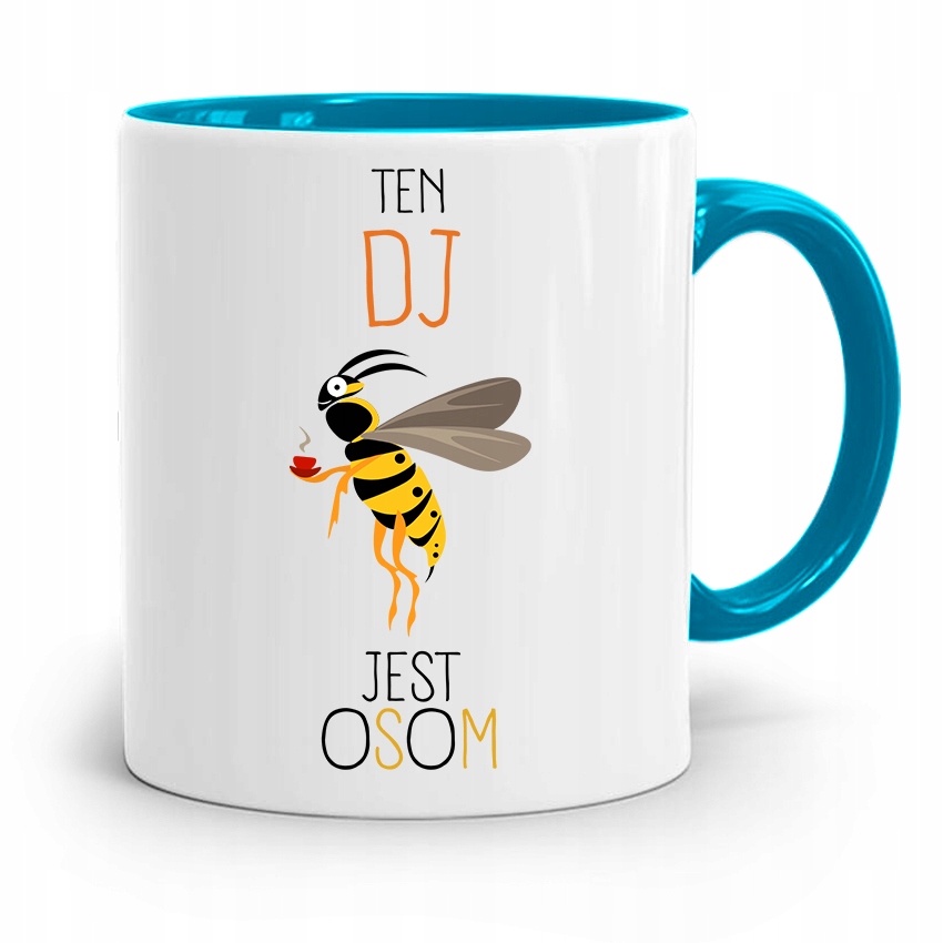 Dla Dja Muzyka Kubek Błękitny Jest Osom Prezent Z Nadrukiem Ze Zdjęciem