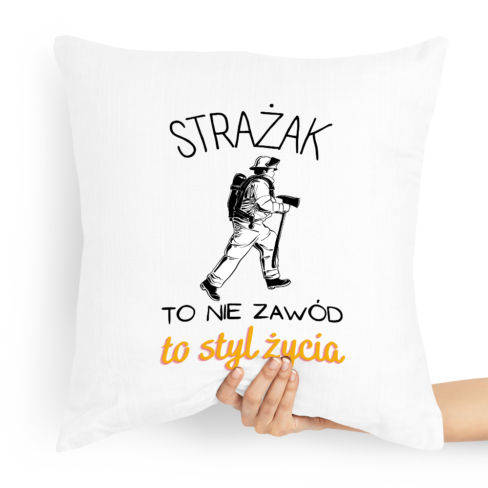 Poduszka Prezent Dla Strażaka Strażak To Nie Zawód Z Nadrukiem Ze Zdjęciem