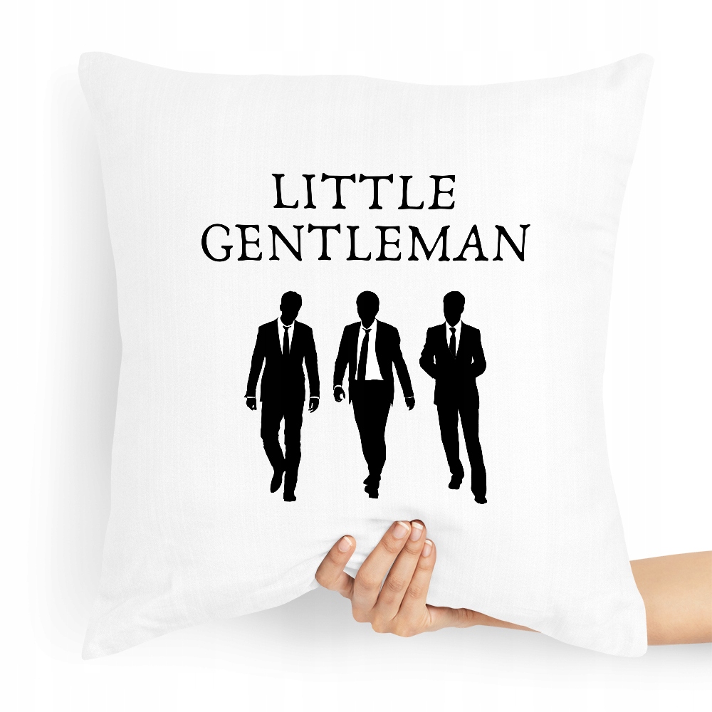 Poduszka Prezent Dla Syna Little Gentelman Z Nadrukiem Ze Zdjęciem