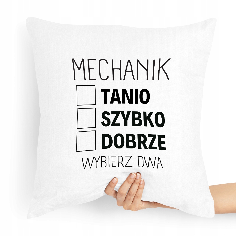 Poduszka Dla Mechanika Mechanik Wybierz Dwa Z Nadrukiem Ze Zdjęciem