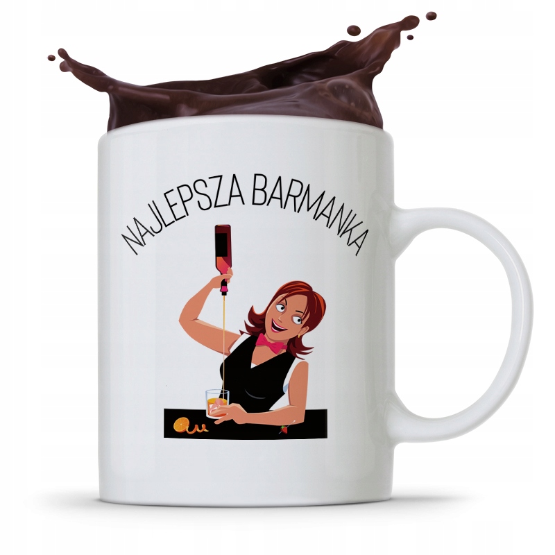 Kubek Prezent Dla Barmana Barmanki Najlepsza Z Nadrukiem Ze Zdjęciem