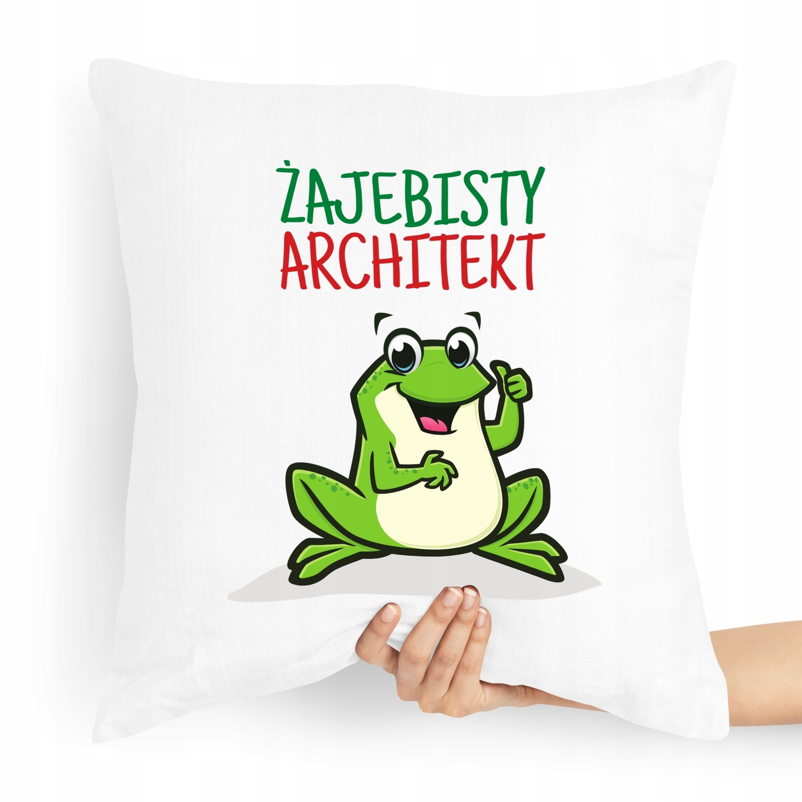 Poduszka Prezent Dla Żajebistego Architekta Z Nadrukiem Ze Zdjęciem