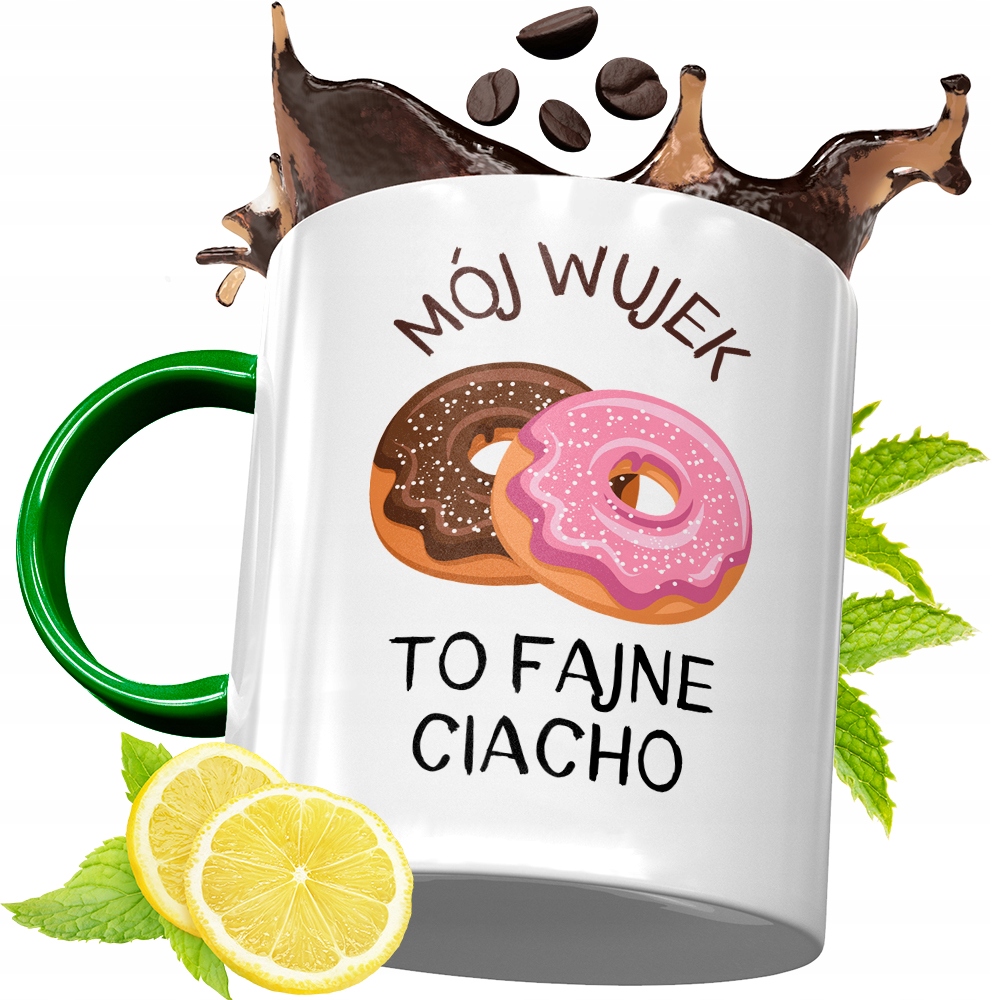 Kubek Zielony Dla Wujka Idealny Prezent Z Nadrukiem Ze Zdjęciem