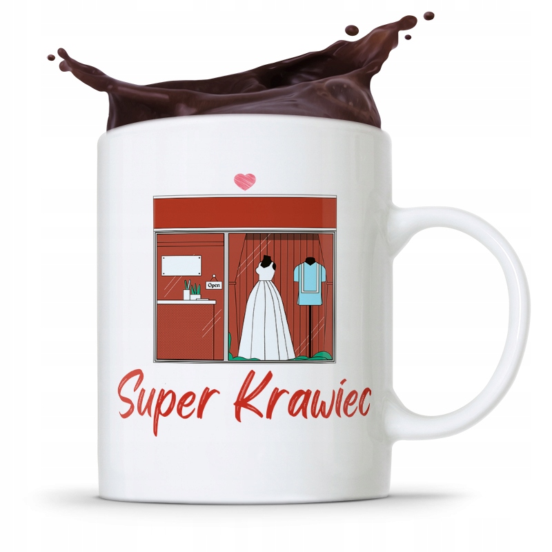 Kubek Prezent Krawcowej Krawca Super Krawca Z Nadrukiem Ze Zdjęciem