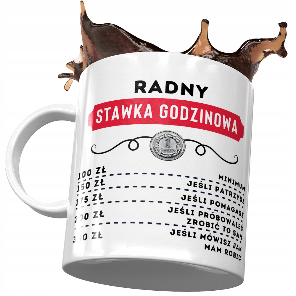 Dla Radnego Kubek Na Urodziny Imieniny Na Prezent Z Nadrukiem Ze Zdjęciem