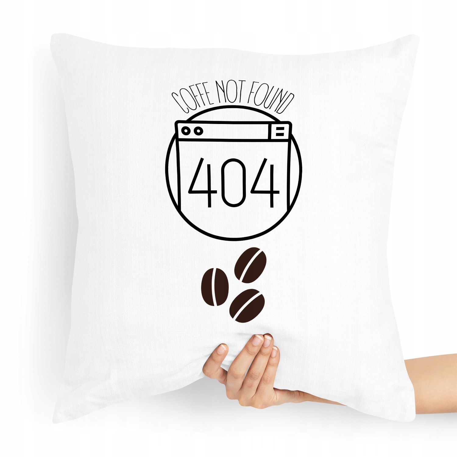 Poduszka Informatyka Programista 404 Error Coffe Z Nadrukiem Ze Zdjęciem