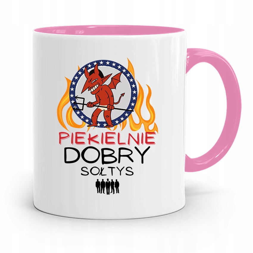 Dla Sołtysa Kubek Różowy Piekielnie Dobry Prezent Z Nadrukiem Ze Zdjęciem