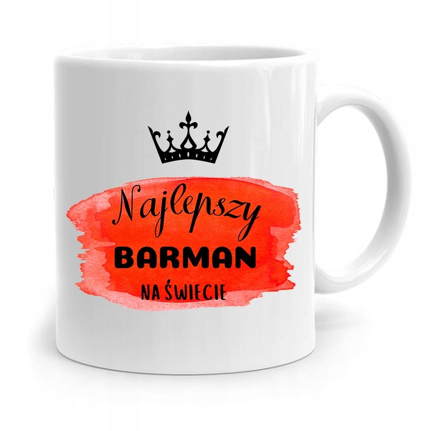 Kubek Prezent Dla Barmana Najlepszego Na Świecie Z Nadrukiem Ze Zdjęciem