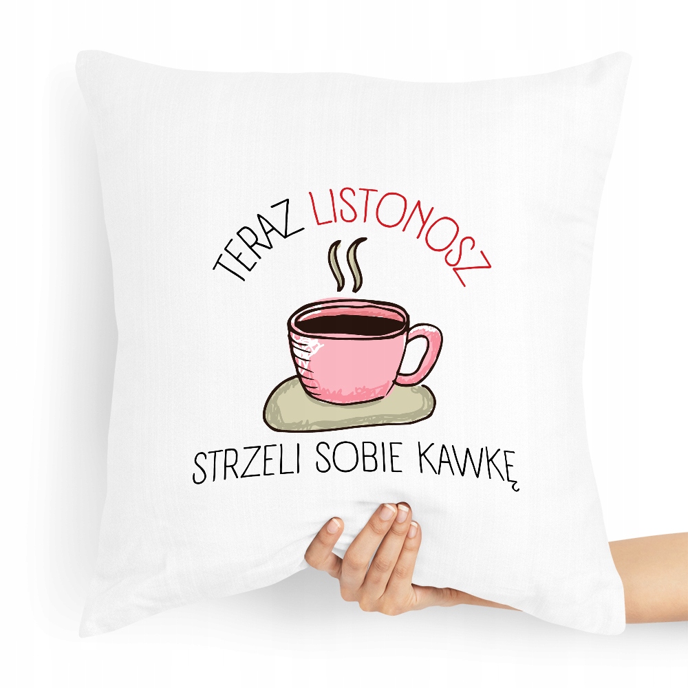 Poduszka Prezent Dla Listonosza Strzeli Sobie Z Nadrukiem Ze Zdjęciem