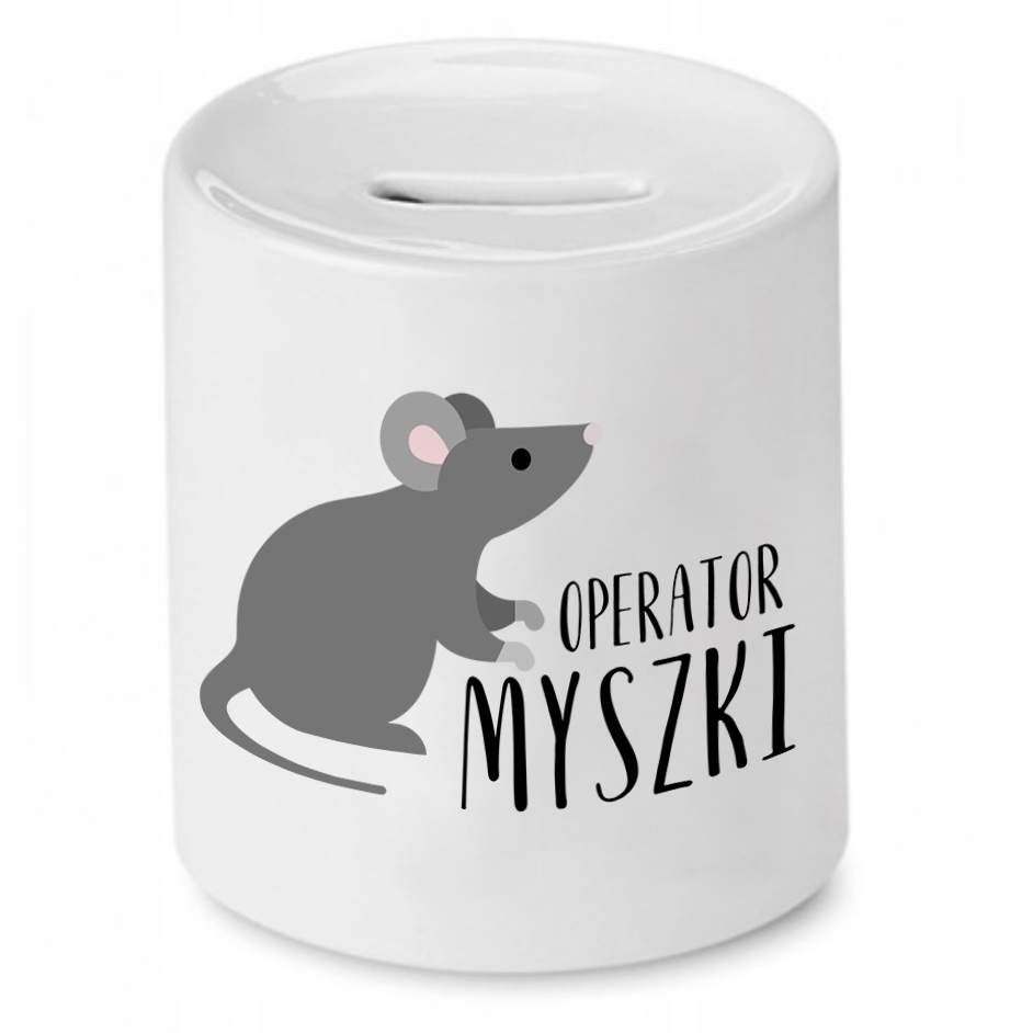 Skarbonka Informatyka Programisty Operator Myszki Z Nadrukiem Ze Zdjęciem